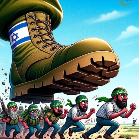קריקטורות מעצבות תודעת ניצחון